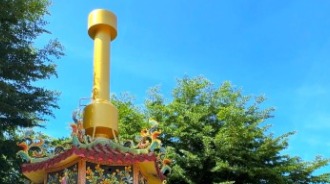 三村里福德祠／金爐煙囪上方環保設備