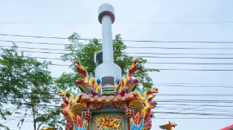 仁美把水福德祠／金爐煙囪上方環保設備